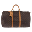 LOUIS VUITTON Monogram Keepall 50 Boston Bag M41426 LV Auth 194908V-13