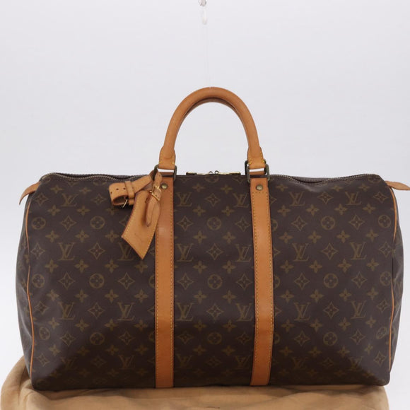 LOUIS VUITTON Monogram Keepall 50 Boston Bag M41426 LV Auth 194908V