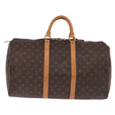 LOUIS VUITTON Monogram Keepall 50 Boston Bag M41426 LV Auth 194908V-2