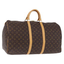 LOUIS VUITTON Monogram Keepall 55 Boston Bag M41424 LV Auth 194909SAV-1