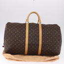 LOUIS VUITTON Monogram Keepall 55 Boston Bag M41424 LV Auth 194909SAV-12