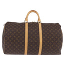 LOUIS VUITTON Monogram Keepall 55 Boston Bag M41424 LV Auth 194909SAV-2