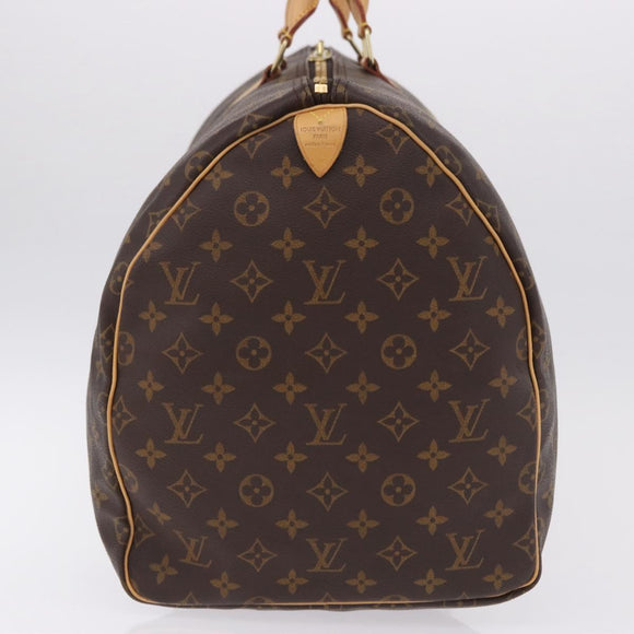 LOUIS VUITTON Monogram Keepall 55 Boston Bag M41424 LV Auth 194909SAV