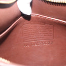 Coach Shoulder Bag Leather Brown Gold Auth 194914A-16
