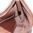 Coach Shoulder Bag Leather Brown Gold Auth 194914A-18