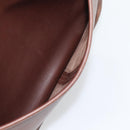 Coach Shoulder Bag Leather Brown Gold Auth 194914A-21
