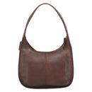 Coach Shoulder Bag Leather Brown Gold Auth 194914A-3