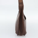 Coach Shoulder Bag Leather Brown Gold Auth 194914A-4