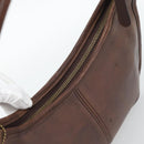 Coach Shoulder Bag Leather Brown Gold Auth 194914A-6