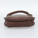 Coach Shoulder Bag Leather Brown Gold Auth 194914A-9