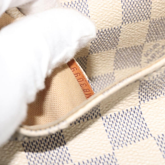 LOUIS VUITTON Damier Azur Totally MM Tote Bag N51262 LV Auth 194915