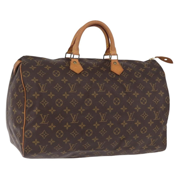 LOUIS VUITTON Monogram Speedy 40 Hand Bag M41522 LV Auth 194916V