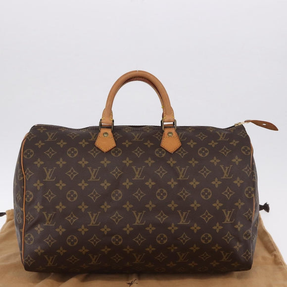 LOUIS VUITTON Monogram Speedy 40 Hand Bag M41522 LV Auth 194916V