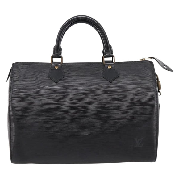 LOUIS VUITTON Epi Speedy 30 Hand Bag Noir Black M43002 LV Auth 194917V