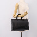 LOUIS VUITTON Epi Speedy 30 Hand Bag Noir Black M43002 LV Auth 194917V-23