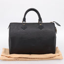 LOUIS VUITTON Epi Speedy 30 Hand Bag Noir Black M43002 LV Auth 194917V-12