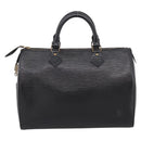 LOUIS VUITTON Epi Speedy 30 Hand Bag Noir Black M43002 LV Auth 194917V-2