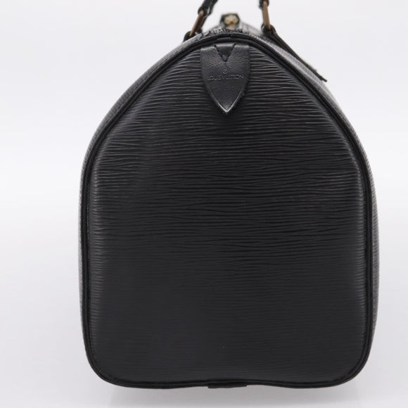 LOUIS VUITTON Epi Speedy 30 Hand Bag Noir Black M43002 LV Auth 194917V