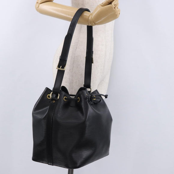 LOUIS VUITTON Epi Petit Noe Shoulder Bag Black M44102 LV Auth 194918SAV