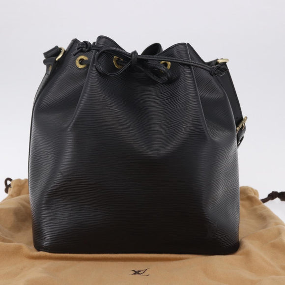 LOUIS VUITTON Epi Petit Noe Shoulder Bag Black M44102 LV Auth 194918SAV