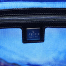 FENDI Mamma Baguette Shoulder Bag Beads Blue Silver Auth 194919SAM-15