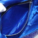 FENDI Mamma Baguette Shoulder Bag Beads Blue Silver Auth 194919SAM-20