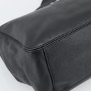 CHANEL Chain Shoulder Tote Bag Caviar Skin Black Gold CC Auth 194920SAM-11