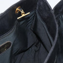 CHANEL Chain Shoulder Tote Bag Caviar Skin Black Gold CC Auth 194920SAM-16