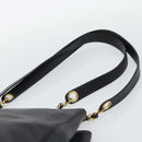 CHANEL Chain Shoulder Tote Bag Caviar Skin Black Gold CC Auth 194920SAM-8