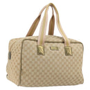 GUCCI GG Canvas Sherry Line Boston Bag Beige Gold 153240 Auth 194924A-1