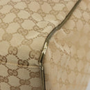 GUCCI GG Canvas Sherry Line Boston Bag Beige Gold 153240 Auth 194924A-12