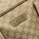 GUCCI GG Canvas Sherry Line Boston Bag Beige Gold 153240 Auth 194924A-16