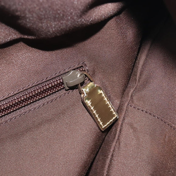 GUCCI GG Canvas Sherry Line Boston Bag Beige Gold 153240 Auth 194924A