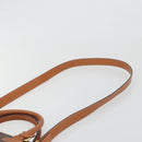 CELINE Macadam Hand Bag PVC Leather 2way Brown Gold Tone Auth 194929V-10