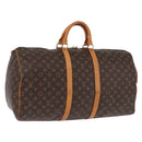 LOUIS VUITTON Monogram Keepall 55 Boston Bag M41424 LV Auth 194931V-1