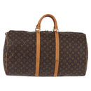 LOUIS VUITTON Monogram Keepall 55 Boston Bag M41424 LV Auth 194931V-13