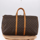 LOUIS VUITTON Monogram Keepall 55 Boston Bag M41424 LV Auth 194931V-12