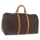 LOUIS VUITTON Monogram Keepall 50 Boston Bag M41426 LV Auth 194932V-1