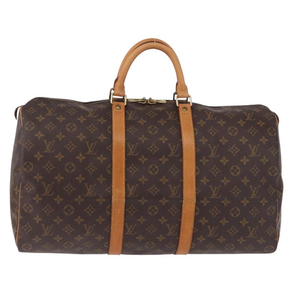 LOUIS VUITTON Monogram Keepall 50 Boston Bag M41426 LV Auth 194932V