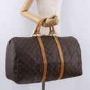 LOUIS VUITTON Monogram Keepall 50 Boston Bag M41426 LV Auth 194932V-21