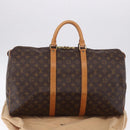 LOUIS VUITTON Monogram Keepall 50 Boston Bag M41426 LV Auth 194932V-22