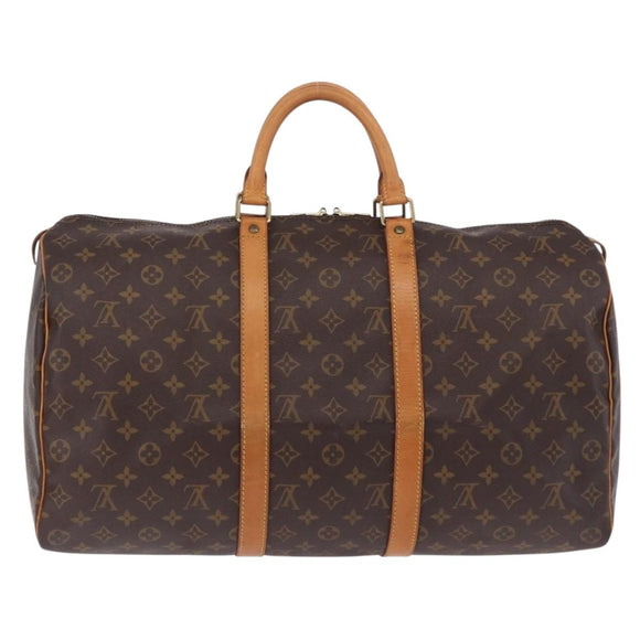 LOUIS VUITTON Monogram Keepall 50 Boston Bag M41426 LV Auth 194932V
