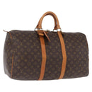 LOUIS VUITTON Monogram Keepall 50 Boston Bag M41426 LV Auth 194934V-1