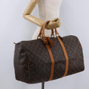 LOUIS VUITTON Monogram Keepall 50 Boston Bag M41426 LV Auth 194934V-26