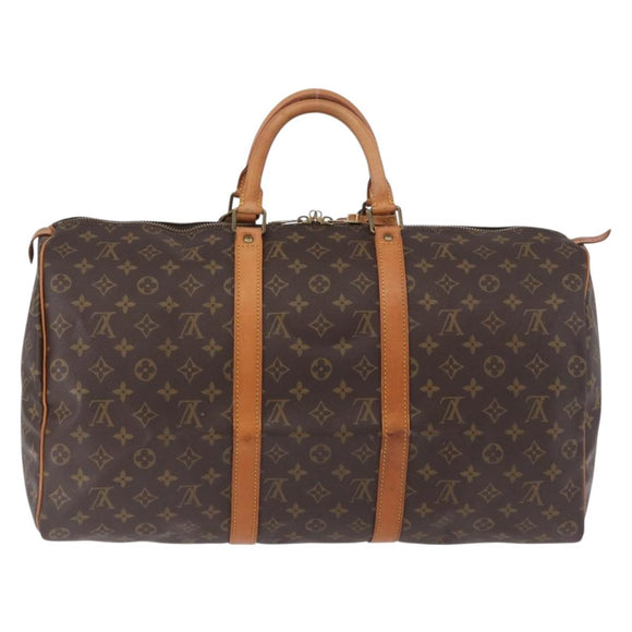 LOUIS VUITTON Monogram Keepall 50 Boston Bag M41426 LV Auth 194934V