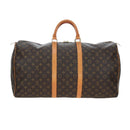 LOUIS VUITTON Monogram Keepall 55 Boston Bag M41424 LV Auth 194935V-2