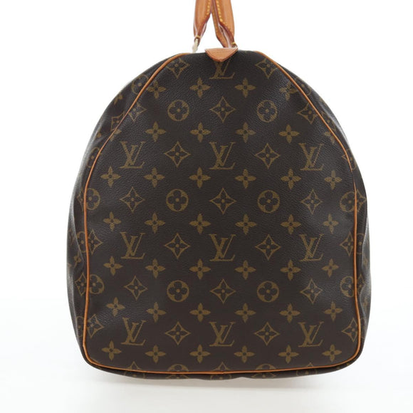 LOUIS VUITTON Monogram Keepall 55 Boston Bag M41424 LV Auth 194935V