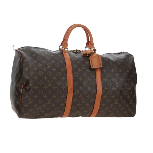 LOUIS VUITTON Monogram Keepall 50 Boston Bag M41426 LV Auth 194936V