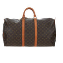 LOUIS VUITTON Monogram Keepall 50 Boston Bag M41426 LV Auth 194936V-3