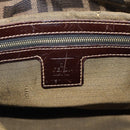 FENDI Zucca Canvas Mamma Baguette Shoulder Bag Brown Black Auth 194939V-15